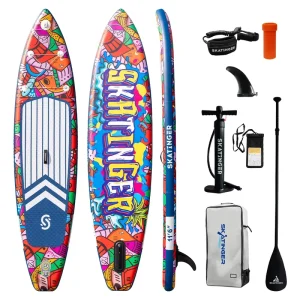 SKATINGER Drop Stitch Touring SUP Table Inflatable Stand up Paddle Padel Board Paddleboard Surfboard Waterplay Surfing SUPboard