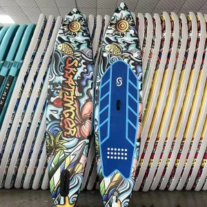 SKATINGER OEM KOI SUP Board PVC Standup Paddle Inflatable Surfboard with Fin Accessory Waterplay Paddle Surfing Board