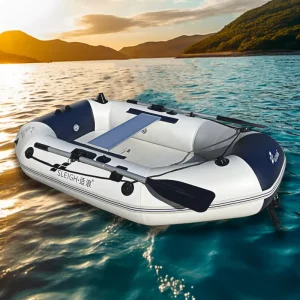 Bote de Pesca Inflável SLEIGH SD Série 1,2 MM em PVC, Espesso, para 1 a 7 Pessoas, Flutuante, Balsa Portátil, Barco de Remo
