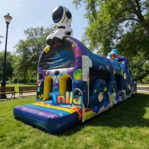 STITCH Jumping Castle Inflatable Combo Slide Bouncer with Double Stitching PVC Material 1000kg Capacity Commercial Use