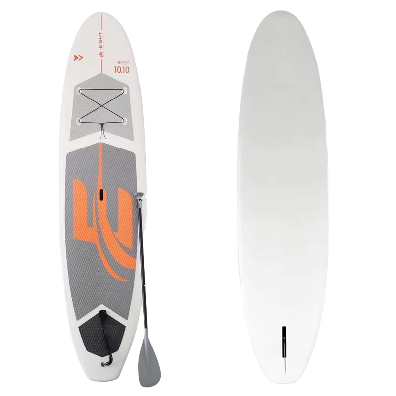 SUP Aufblasbares Stand-Up-Paddle-Board, aufblasbares SUP-Paddle-Board mit ISUP-Zubehör, Finnen, verstellbarem Paddel, Pumpe