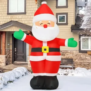 Santa Claus Model Outdoor Christmas Decoration Inflatable Patio Standing Santa for Holiday Decor