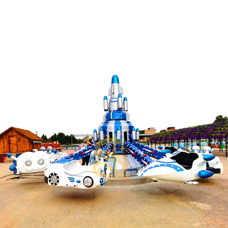 Attrazione per parco divertimenti all'aperto, attrezzatura per giostre interattive volanti, intrattenimento per famiglie