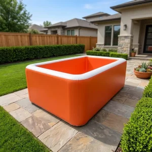 Self Inflating Durable Inflatable Drop Stitch Kids Swimming Pool with Battery Power and 2 Year Warranty for Outdoor Indoor Use
