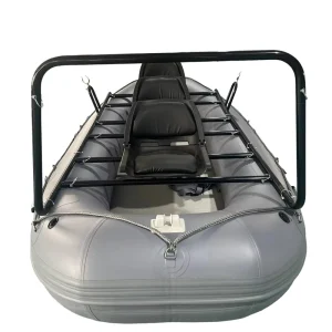 Kayak Gonfiabile Grande per 5 Persone con Sistema di Autodrenaggio Airbag PVC Raft per Pesca in Fiume con Struttura in Alluminio