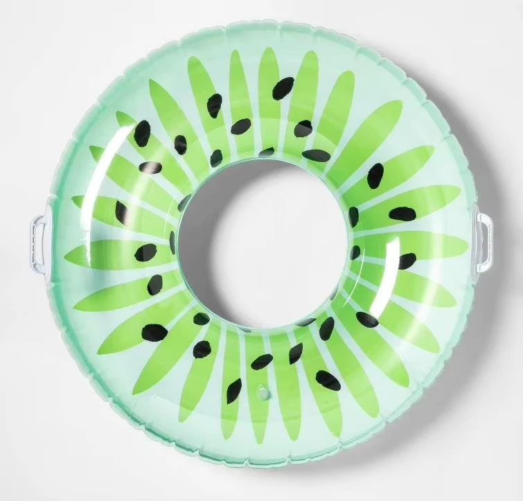 Anillo de natación de frutas de un solo bocado para fiestas de playa de verano, tubo flotante para adultos y niños