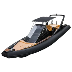 Semi Rigid Luxury RIB 960 Boat Hypalon Inflatable Fiberglass Hull Yacht RIB Boat Fishing RIB Boat with Outboard Motor