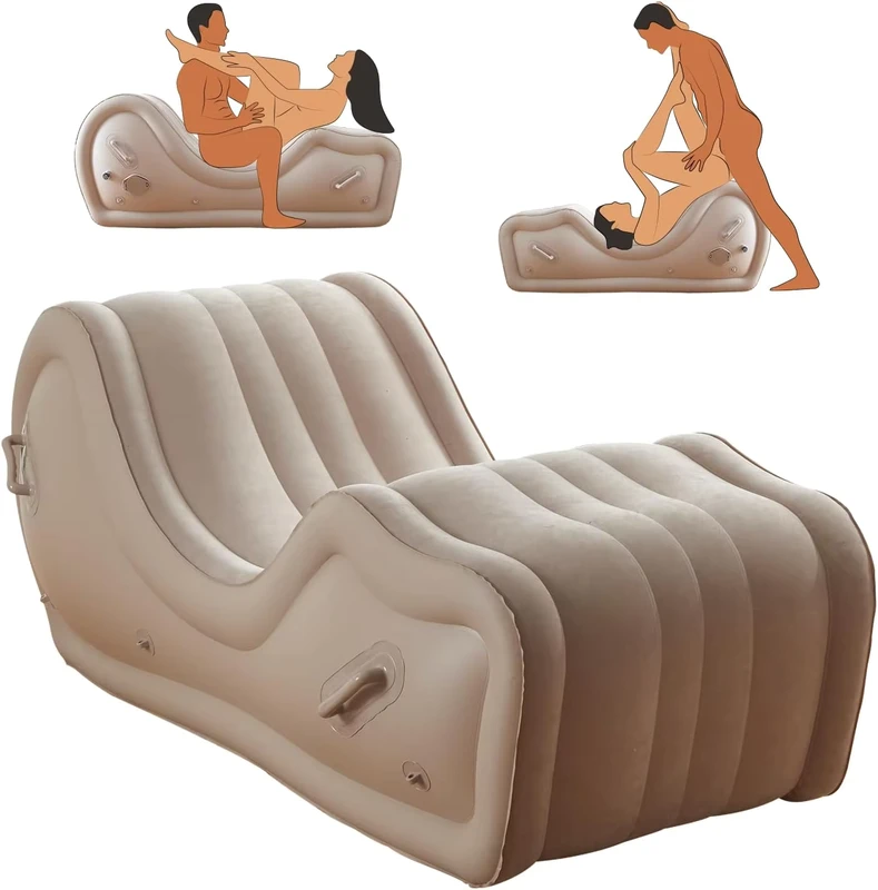 Divano per Sex Furniture per Aiuto G Spot, Sedia Gonfiabile Automatica per Bondage BDSM, Cuscino Sex Toys per il Piacere Femminile