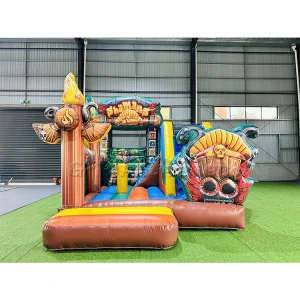 Shamans Theme Kids Jumping Castle Inflatable Bouncer with Slide