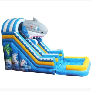 Shark Inflatable Water Slide Commercial Bouncy Castle Pistola De Paintball Toboggan Gonflable Swimming Pool Football Game