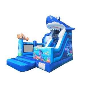 Shark Jumping Trampoline Bouncy House Commercial Bouncer Castle Inflatables for Sale