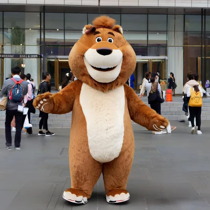 シェンイェマスコット工場ビジネスマスコットコスチューム会社活動プロモーション3Dカートゥーン動物ファーリーライオンマスコット