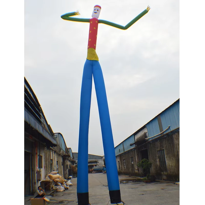 Puppet Tiang Udara Inflatable untuk Iklan Luar Ruangan, Manusia Tiang yang Melambai, Logo Kustom, Oxford dengan Blower