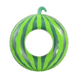 Simple Design Child Friendly Inflatable Fruit Swimming Ring Watermelon Pineapple PVC CE Certified Environmental Printing