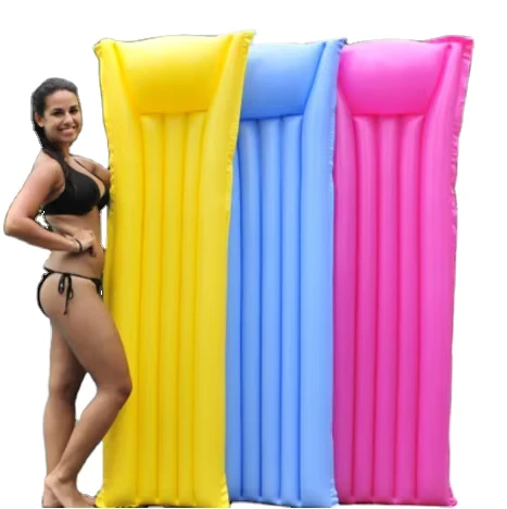Transat flottant de piscine au design simple, matelas de piscine portable léger, hamac flottant gonflable