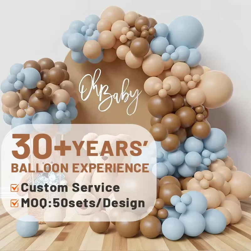 Einzelne Blaue Braune Latexballons Luft Aufblasbare Geschenkspielzeuge für Babyfeiern und Feierlichkeiten für Girlanden