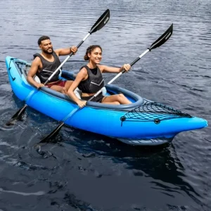 Single Kayak Inflatable Boat 2 Person Fishing Yacht PVC Folding Thickened
