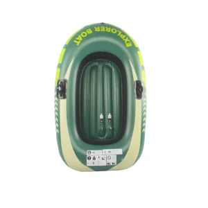Single Size 175CM PVC Inflatable Kayak Boat Canoe Dinghy for Waterplay Rowing Fishing Surfing Lake River Folding