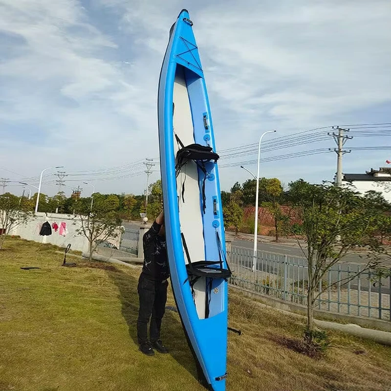 Kayak gonflable pour une ou deux personnes, kayak de pêche en drop stitch pour dériver dans les eaux océaniques