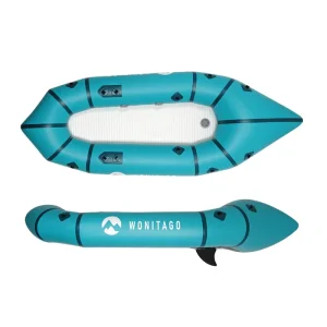 Single person Inflatable Backpack Boat Ultra light and Portable Foldable Kayak for Outdoor Fishing and Drifting