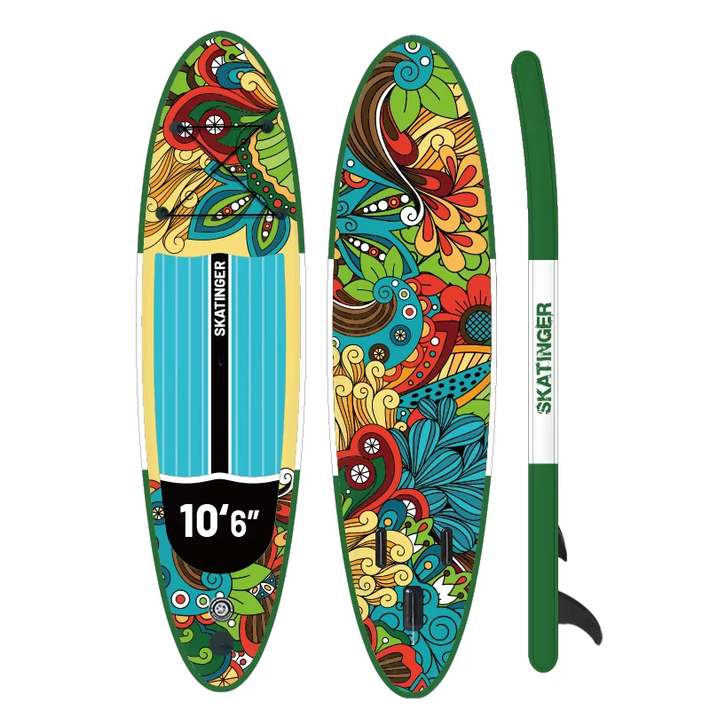 Skatinger China Manufactured Inflatable Stand Up Paddle Board SUP for Water Sports with Pump and Bag Accessories for Surfing