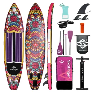 Skatinger Classic All Round SUP Gonfiabile Inflatable Stand Up Paddle Board Surfboard Surfing Paddleboard for Waterplay Surfing