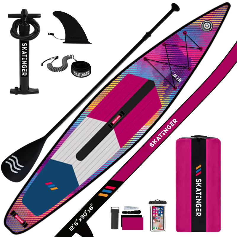 Skatinger Race sup Opblaasbare Race Stand Up Paddle Board Race Paddle Board Isup Set te Koop