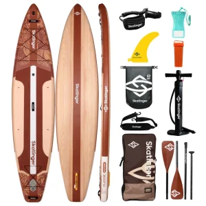 Skatinger Stand Up Paddle Board Inflatable SUP Paddleboard Surfboard with Drop Stitch Material