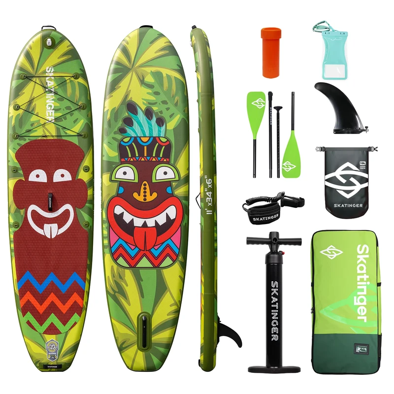 Skatinger Sup Paddleboard Surfboard De Pesca Aufblasbares Stand-Up Paddle Board Drop Stitch ISUP Paddle Board Wasser Spielzeug