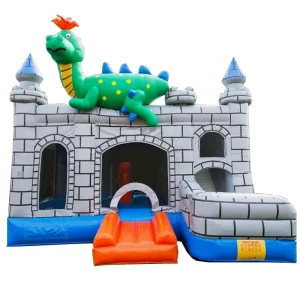 Small Outdoor Dinosaurs Inflatable Jumping Bouncy Combo Inflatable Knight Castle Cartoon Bounce House Kid Trampolines