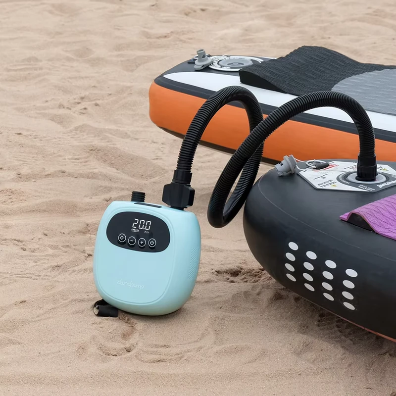 Mini Bomba de Aire Inteligente Portátil para Deportes Acuáticos, Bomba de Paddle Board SUP de Batería 20PSI