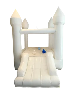 Small White PVC Inflatable Bouncy Castle for Weddings and Celebrations