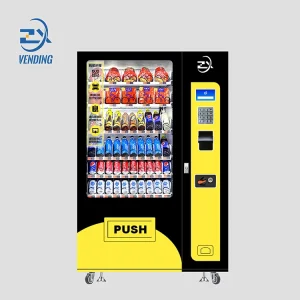 Usine de distributeurs automatiques de snacks avec fonction SDK, distributeur de boissons personnalisable, capacité de 1 à 10 L, paiement par billets, pièces et carte