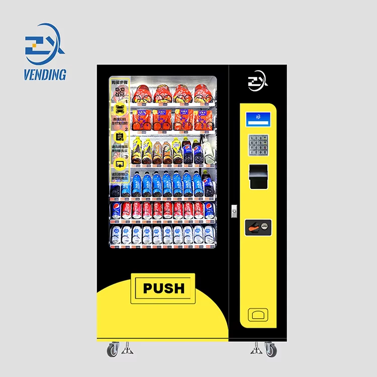 Snack Vending Machine Factory with SDK Function Customizable Beverage Vending Machine 1 10L Capacity Bill Coin Card Payment