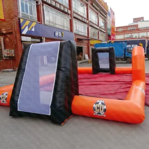 Soap Football Field Inflatables Football Soccer Court Outdoor Playground for Children