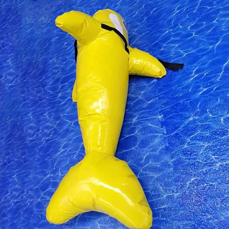 Weiche Spielgeräte, freches Schloss, kleiner Hai, gelber Hai, Kinder-Spielplatz, PVC-Material, Innen- und Außenbereich, gewerbliche Nutzung