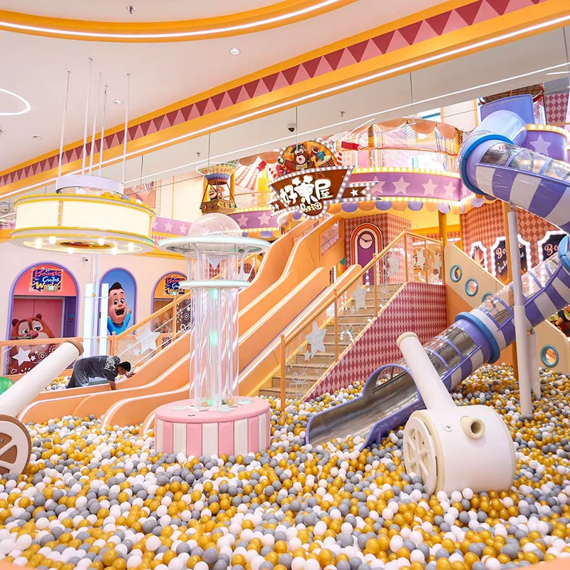Soft Play & Play Castle with Rich Gameplay Kids Indoor Playground Equipment