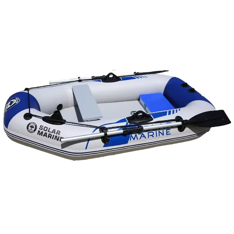 Solar Marine 2.0 M 2 Persoons PVC Roeiboot Opblaasbare Kajak Luchtmatras Vloer Kano Met Gratis Accessoires