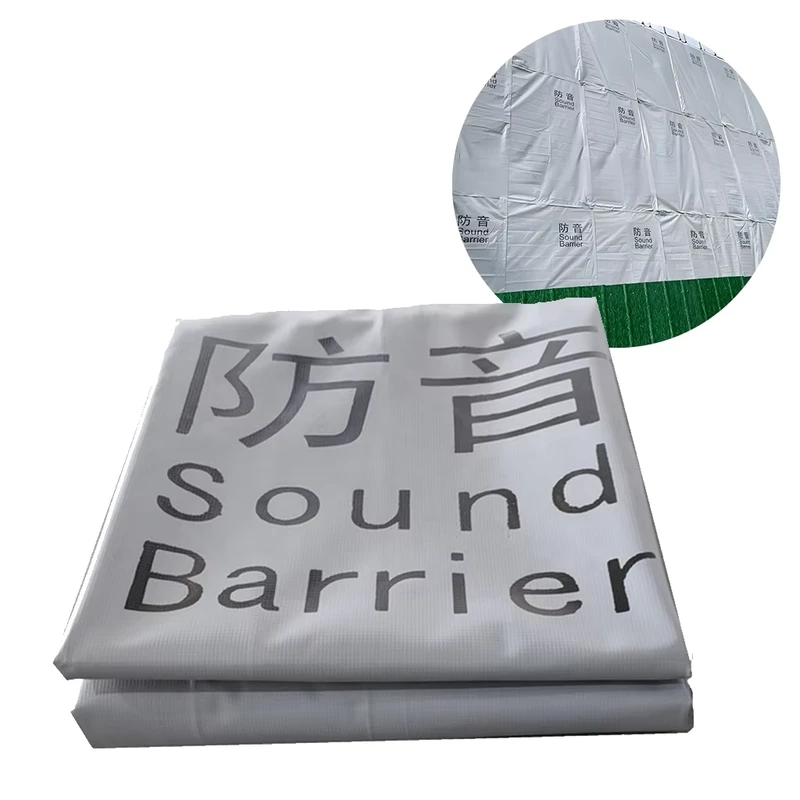 Feuille de barrière acoustique en PVC, toile enduite, technique tissée en PVC pour systèmes d'échafaudage
