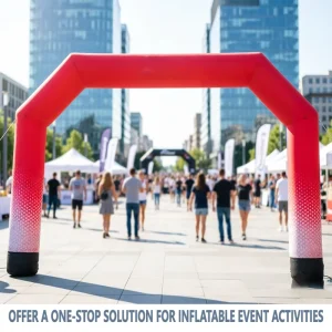 Source Factory Custom Inflatable Arch Thickened Oxford Cloth Red Square Marathon Running Race Finish Line Gate Advertising Model