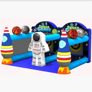 Space Axe Throw Carnival Sport Games Commercial Bouncy Castle Pistola De Paintball Toboggan Gonflable Swimming Pool Slide