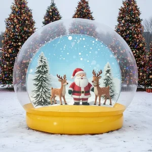 Space Theme Inflatable Snow Globe Bubble Tent & House with Blower and Pump PVC Material Outdoor Use