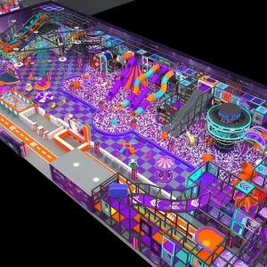 Scivoli a tubo sportivi a tema spaziale per bambini, parco giochi indoor, attrezzature per gioco morbido, trampolino con piscina di palline