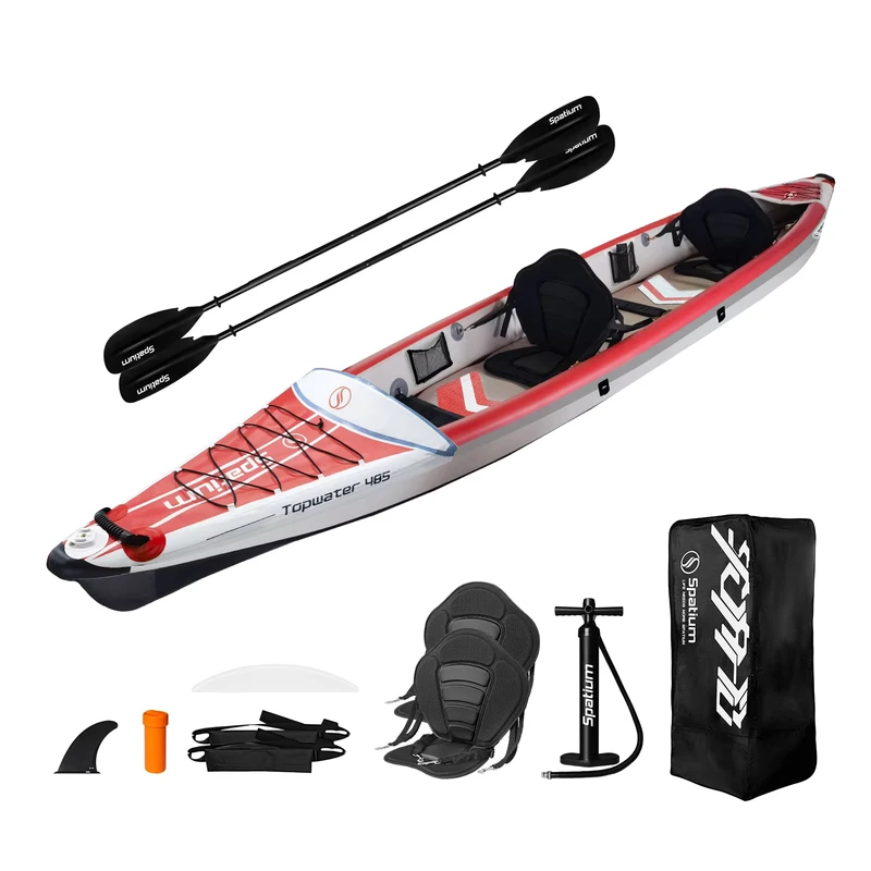 Spatium New Arrival Drop Stitch Inflatable Fishing Boat Canoe Kayak for Water Sport