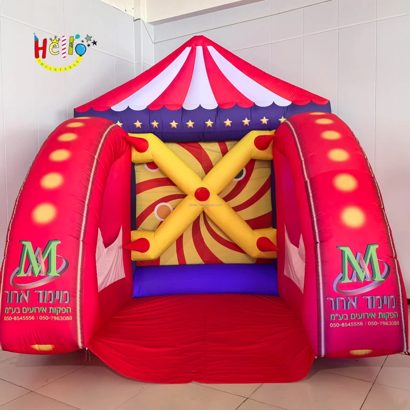 Jeu de carnaval gonflable interactif populaire avec lumière LED