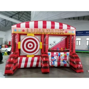 Jogo de Dardos e Tiro com Arco Inflável 2 em 1, Jogo de Carnaval Inflável para Crianças e Adultos