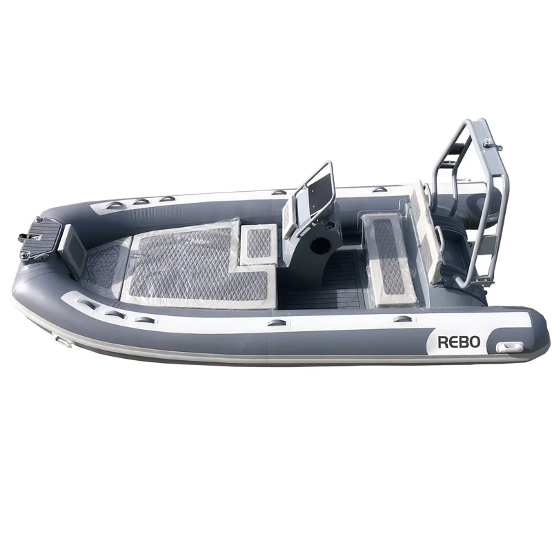 Sport High Speed 16ft PVC Hypalon Orca Aluminum RIB 480 Inflatable Boat With Big Sundeck