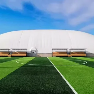 Спортивный надувной купол с мембраной из PVC и PVDF, устойчивая к коррозии, для бадминтона, бейсбола, тенниса, футбола, надувной палатки