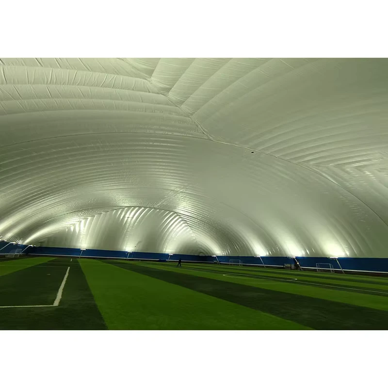 โดมอากาศกีฬา PVC PVDF โครงสร้างรองรับอากาศ สนามเทนนิสเป่าลมสำหรับสนามฟุตบอล