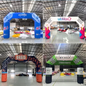 Sports Oxford Inflatable Start Arch Custom Angled Marathon Advertising Inflatable Arch Wall Inflatable Events Arch